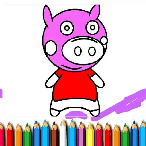 BTS Pig Coloring Book